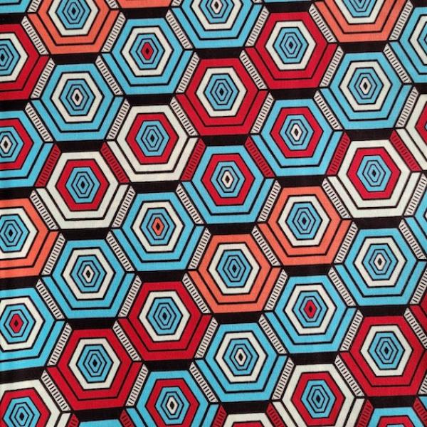 HONEYCOMB Afrikanischer Wax Print Stoff